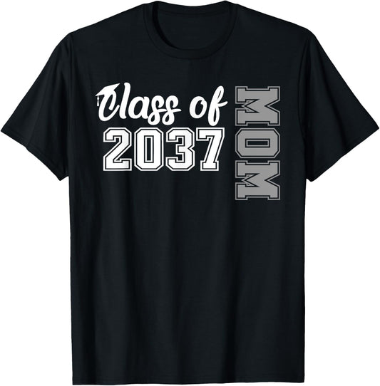 Class of 2037 Grow With Me First day of school Mom T-Shirt
