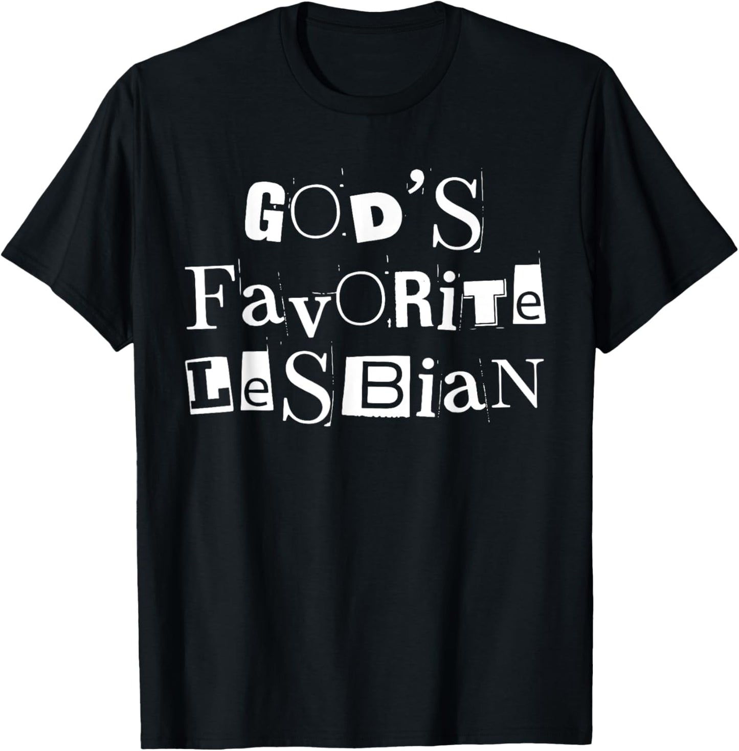 Cute God’s Favorite Lesbian Religious Queer LGBT Pride Month T-Shirt