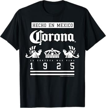 Corona Logo Black Casual T-Shirt