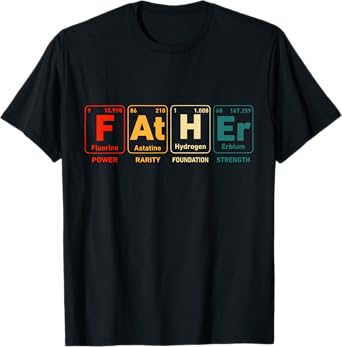 Father Men Elements Periodic Table Dad T-Shirt