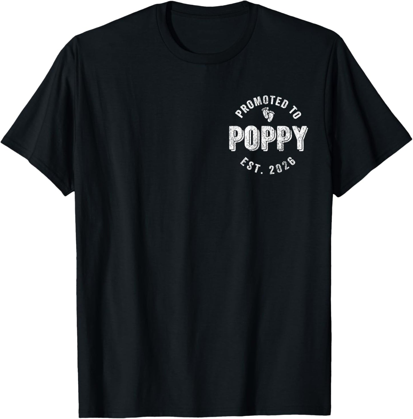 Promoted To Poppy Est. 2026 First Time Grandpa T-Shirt