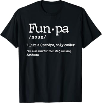 Fun Pa Definition Father's Day Funny Grandpa Noun T-Shirt