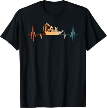Funny Airboat Art For Men Women Fanboat Lover Air Boat T-Shirt