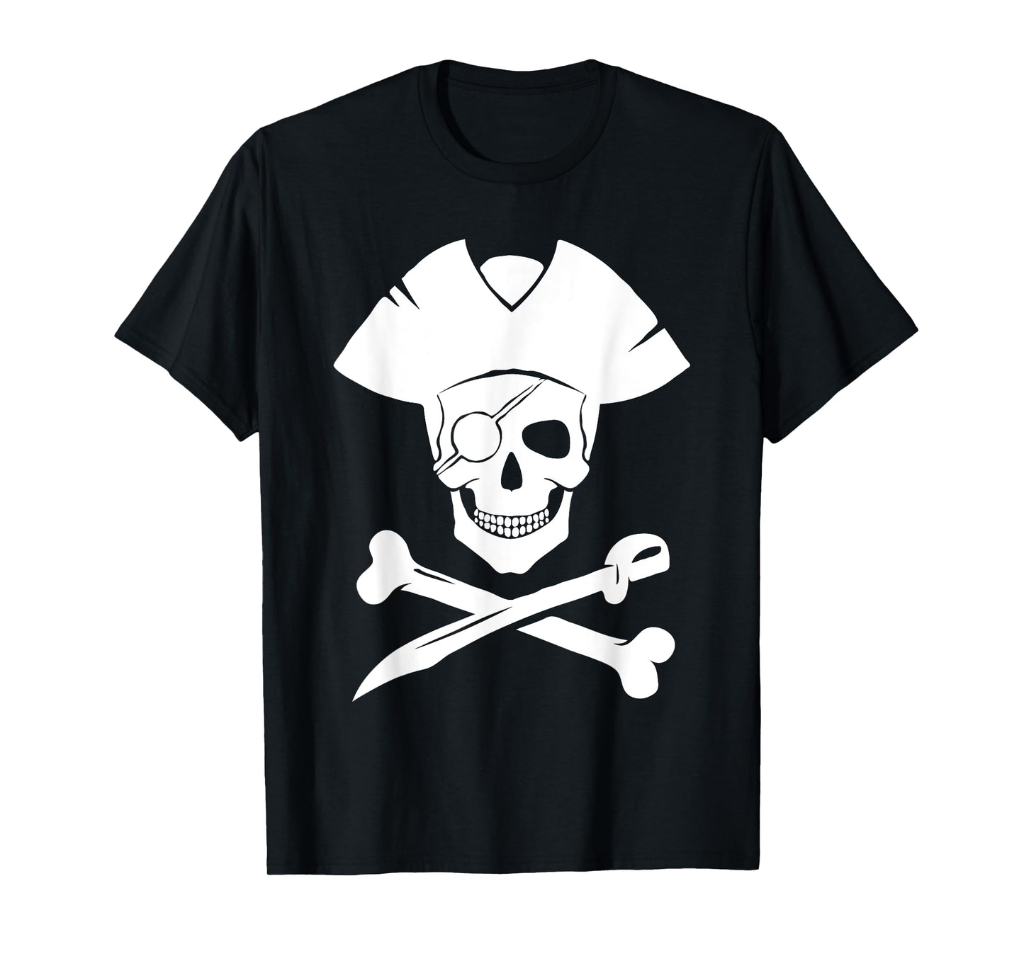 Pirate Skull And Crossbones Skeleton Halloween For Kids Boys T-Shirt