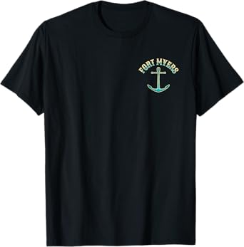 Fort Myers Florida USA Fishing Design T-Shirt