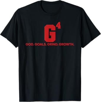 G4 God Goals Grind Growth Funny Christian T-Shirt
