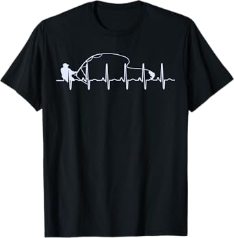 Fly Fishing Heartbeat Fish Trout Fishing T-Shirt