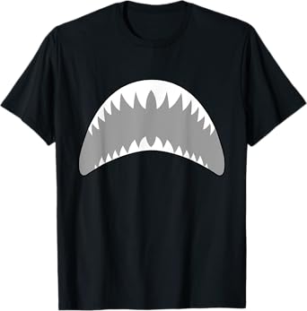 Shark mouth jaw lazy easy costume for halloween party T-Shirt