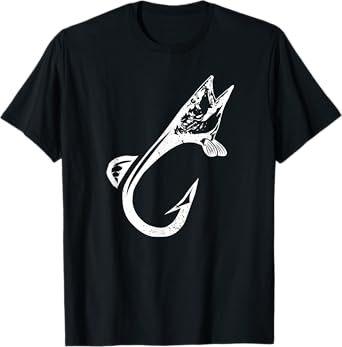 Cool Fishing Hook Muskie Fish Musky Fishing Hooks Fisherman T-Shirt