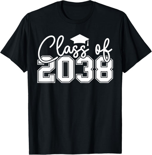Class Of 2038 Grow With Me Funny Kindergarten Back To School Tee by TeeBrew