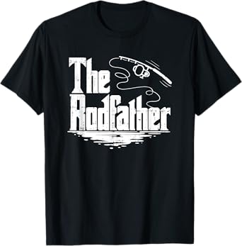 Funny Fishing Gift Tshirt | The Rodfather T-Shirt