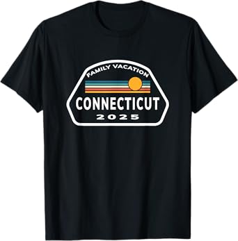 Family Vacation Connecticut 2025 Graphic Vacay Souvenir T-Shirt