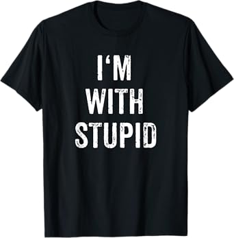 I'm With Stupid Couple Best Friend Part 1 Matching Set T-Shirt
