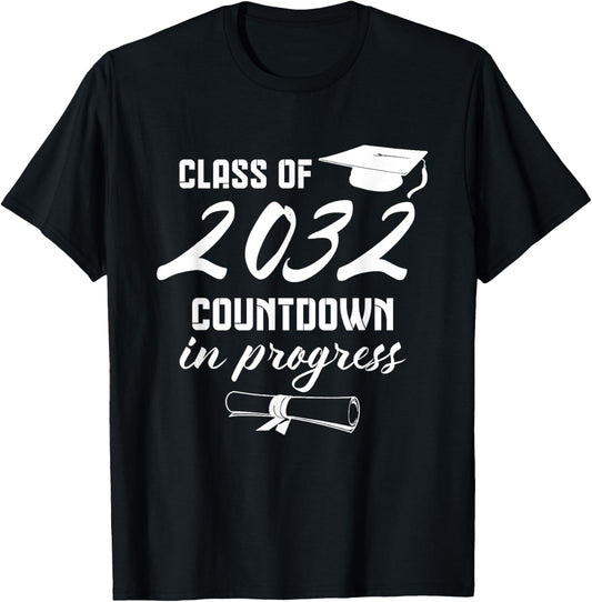 Class Of 2032 Countdown First Day Of 6th Grade Tee by TeeBrew