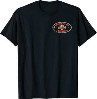 Marina Del Rey California CA Retro Surfer Front & Back T-Shirt
