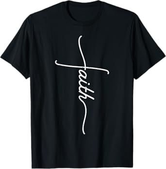 Faith Christian Cross Jesus Catholic Religion God Faith Gift T-Shirt