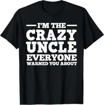 Uncle Art For Uncle Men From Niece Nephew First Time Uncle T-Shirt