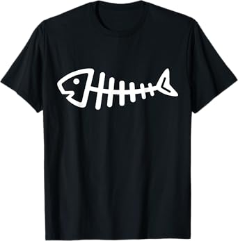 Fishbone Store Fishbone T-Shirt - Women's Fishing T-Shirt - Black, Small - Classic Fit, Short Sleeve - Crew Neck - Cotton, Polyester Blend