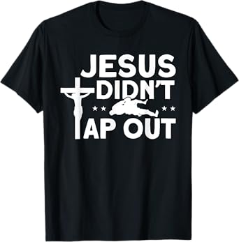 Jiu Jitsu Vintage Jesus Didn't Tap Out T-Shirt