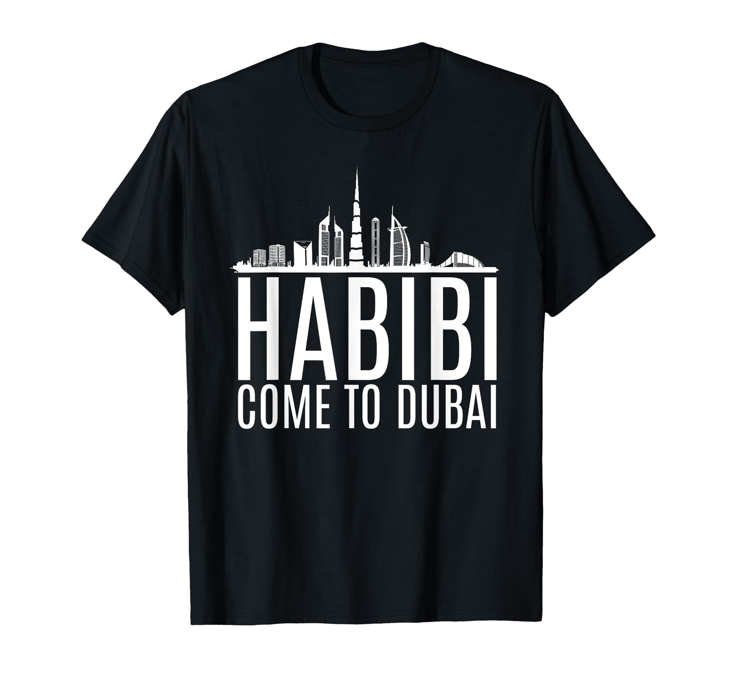 Habibi Come to Dubai Funny Rich Arab Money Stack Dubai T-Shirt