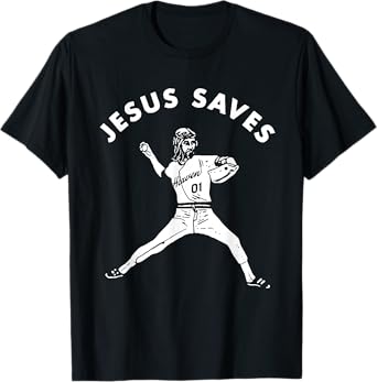 Jesus Saves Shirt Religious Christian Faith Baseball T-Shirt
