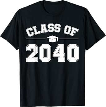 Class of 2040 Grow With Me First Day of School Graduation T-Shirt