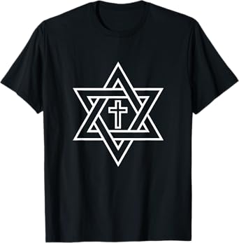 Star of David with Cross A Gift for Men and Women T-Shirt