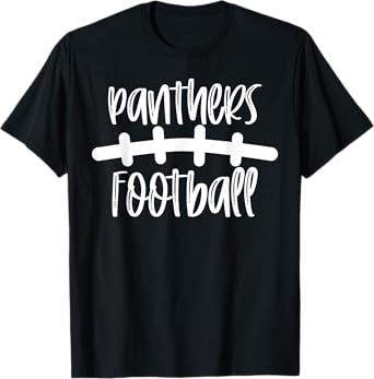 Panthers Football School Spirit Team Mascot Game Night T-Shirt