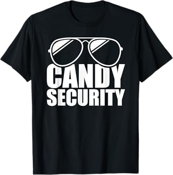 Candy Security Funny Easy Halloween Costume Adult T-Shirt