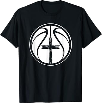 Christian Basketball Apparel Christian Basketball T-Shirt Unisex-Adults Black Small Short Sleeve T-Shirt