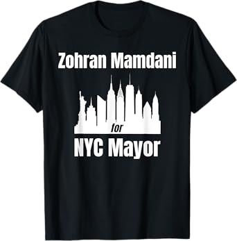 Zohran Mamdani for NYC Mayor Funny Cool Pro Progressive T-Shirt