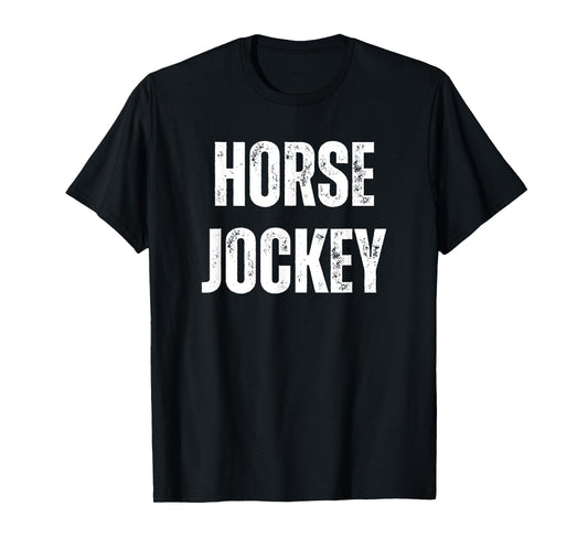 Horse Jockey Vintage Imagination Role Play Funny DIY Costume T-Shirt