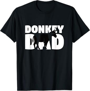 Donkey Dad T-Shirt Donkey Zoo Animal Lover Gift for Father T-Shirt