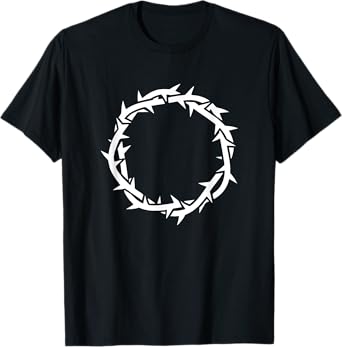 Jesus Crown of Thorns. Christian faith devotional T-Shirt