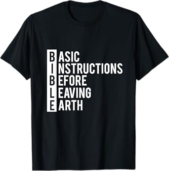 Christian Faith BIBLE Basic Instructions T-Shirt