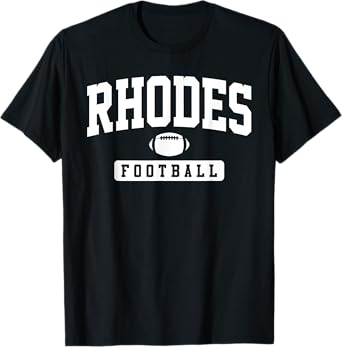 Rhodes College Football Arch Vintage Design for Men Women T-Shirt