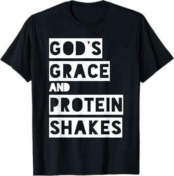 Christian Bodybuilding Workout Gym Design for God's Grace T-Shirt