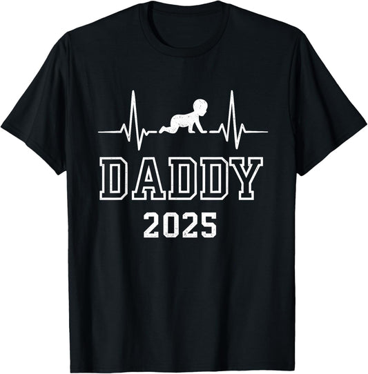 First Time Father Gifts For Men New Dad Expecting Daddy 2025 T-Shirt