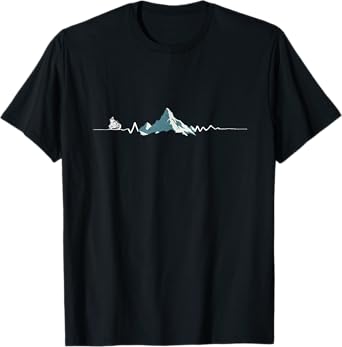Classic Motorbike Heartbeat Offroad Motorcycle Rider Men T-Shirt