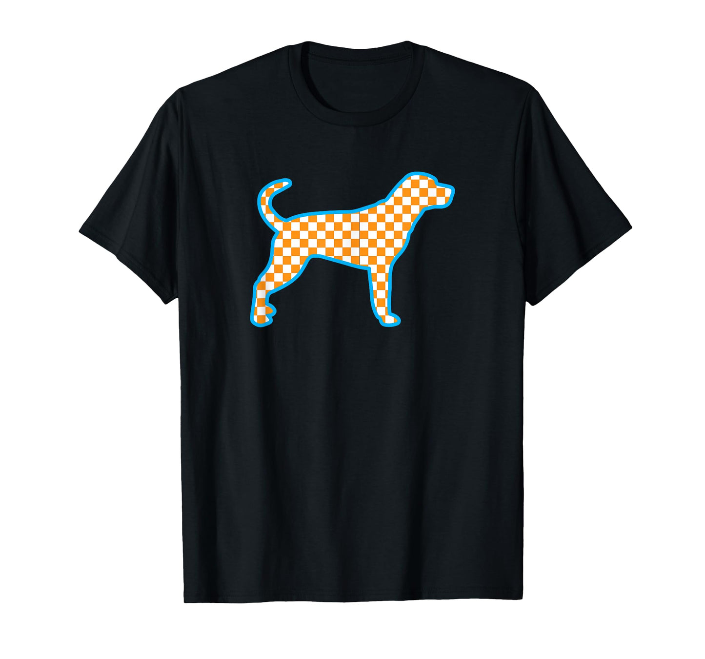 Native Home State Pride Orange White Checkerboard Tennessee T-Shirt