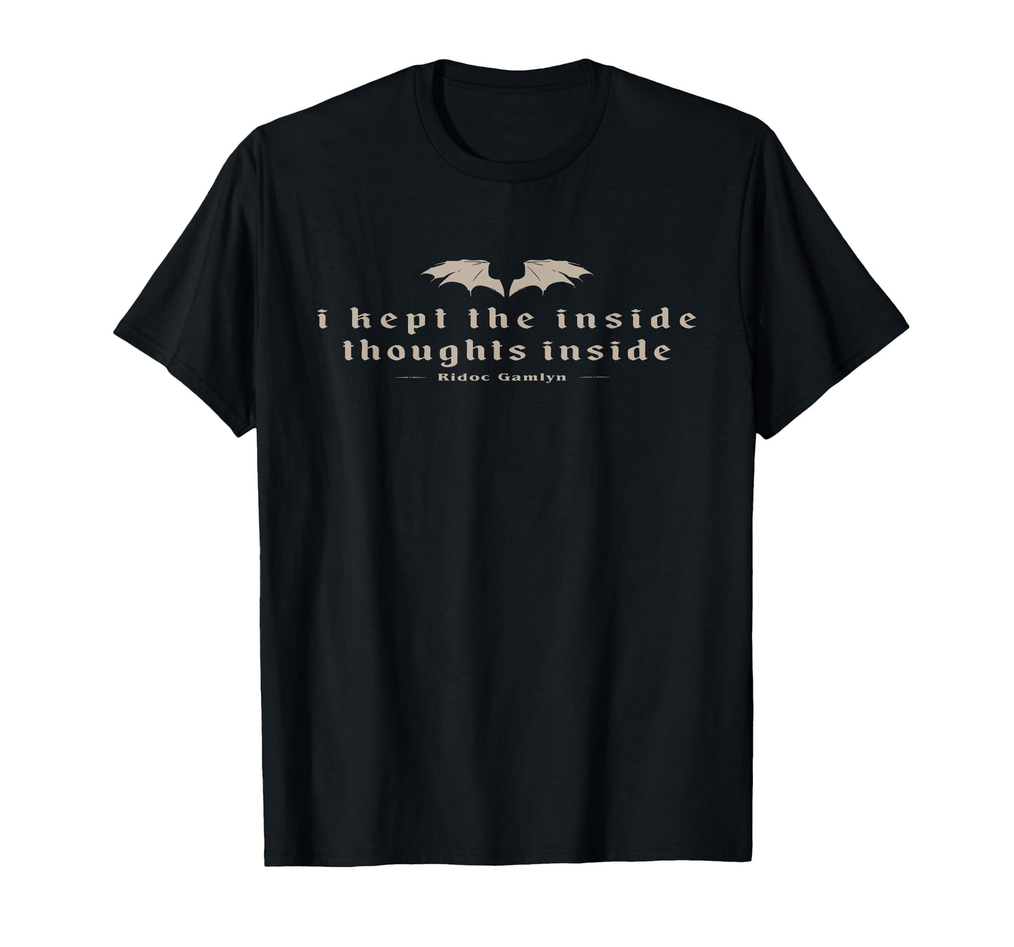 Vintage Retro I Kept The Inside Thoughts Inside Bookish T-Shirt