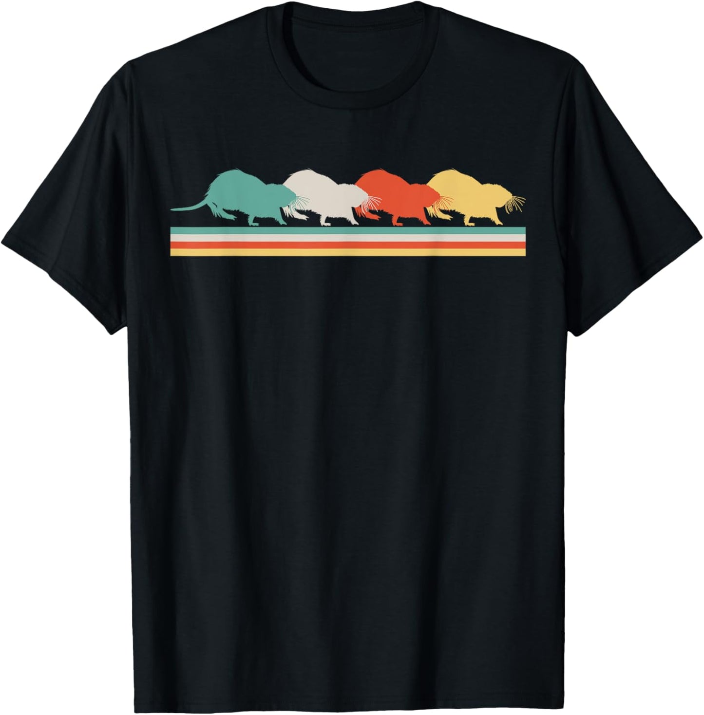 Muskrats Retro Muskrat Lover Muskrat Girl Muskrat Boy T-Shirt