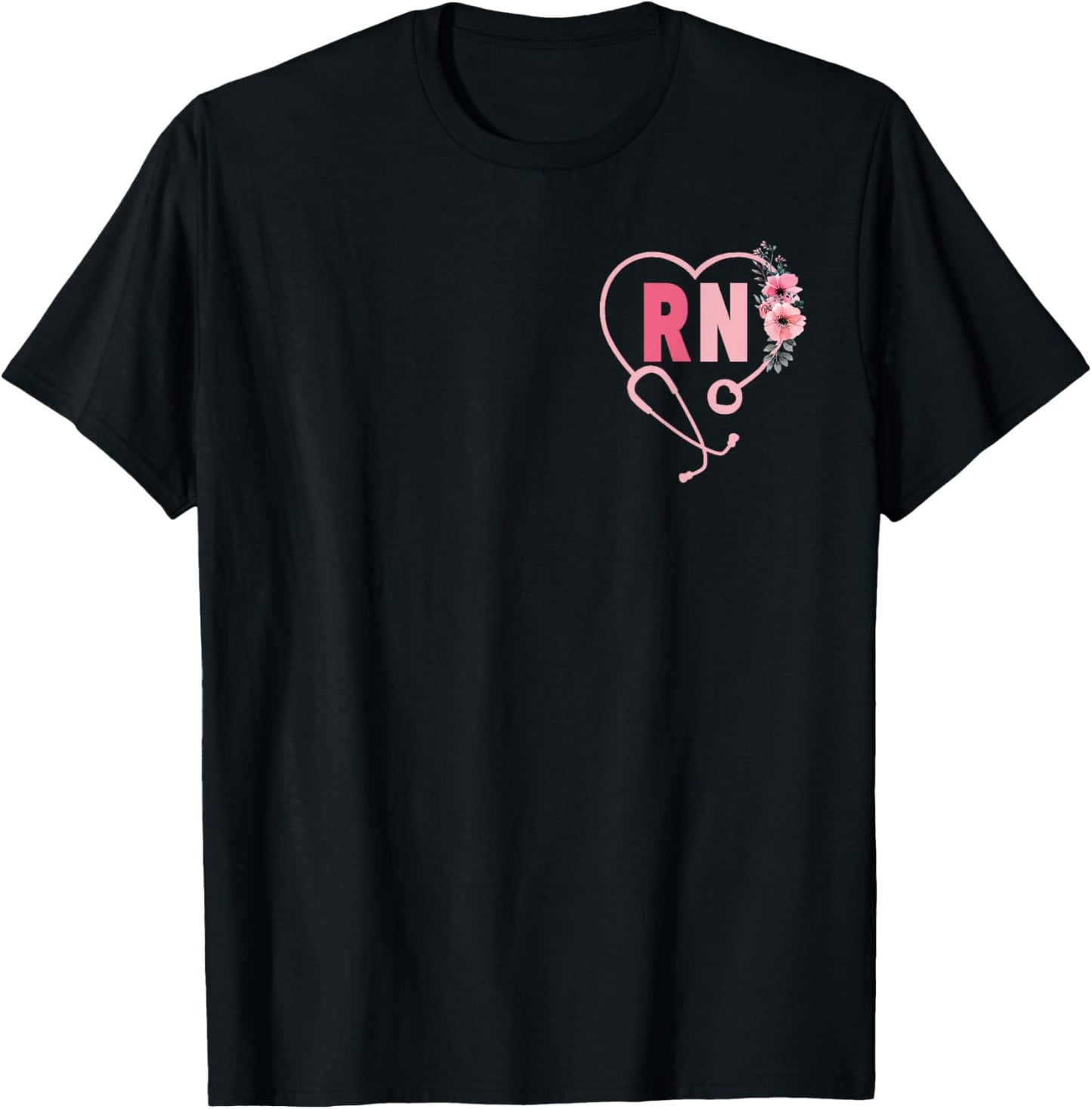Retro Pocket RN Nurse Women Girls Registered Nurse T-Shirt