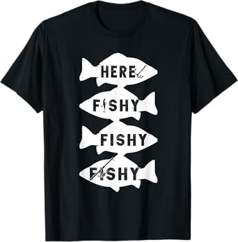 Fisher Fish Fishermen Bait Fishing Rod Boys Girls Bass T-Shirt