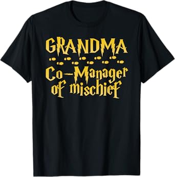 Grandma Magical Manager of Mischief Halloween Mother's Day T-Shirt