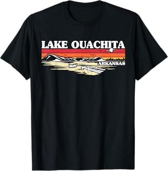 Fishing Boating Camping Lake Vacation Lake Ouachita T-Shirt