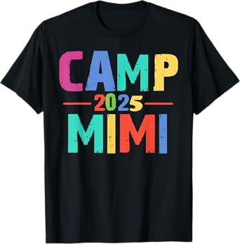 Mimi 2025 Family Vacation Matching Summer Camping Crew T-Shirt
