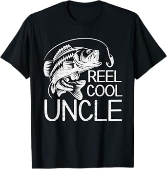 Reel Cool UNCLE Fishing Fisherman Fish Lover Father's Day T-Shirt
