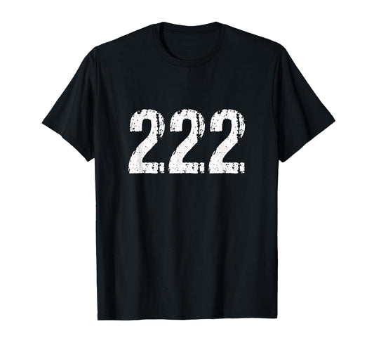 222 Numerology Spiritual Personal Number 222 Angel Number T-Shirt