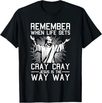 Jesus Is The Way Christmas Funny Faith Religious Christian T-Shirt